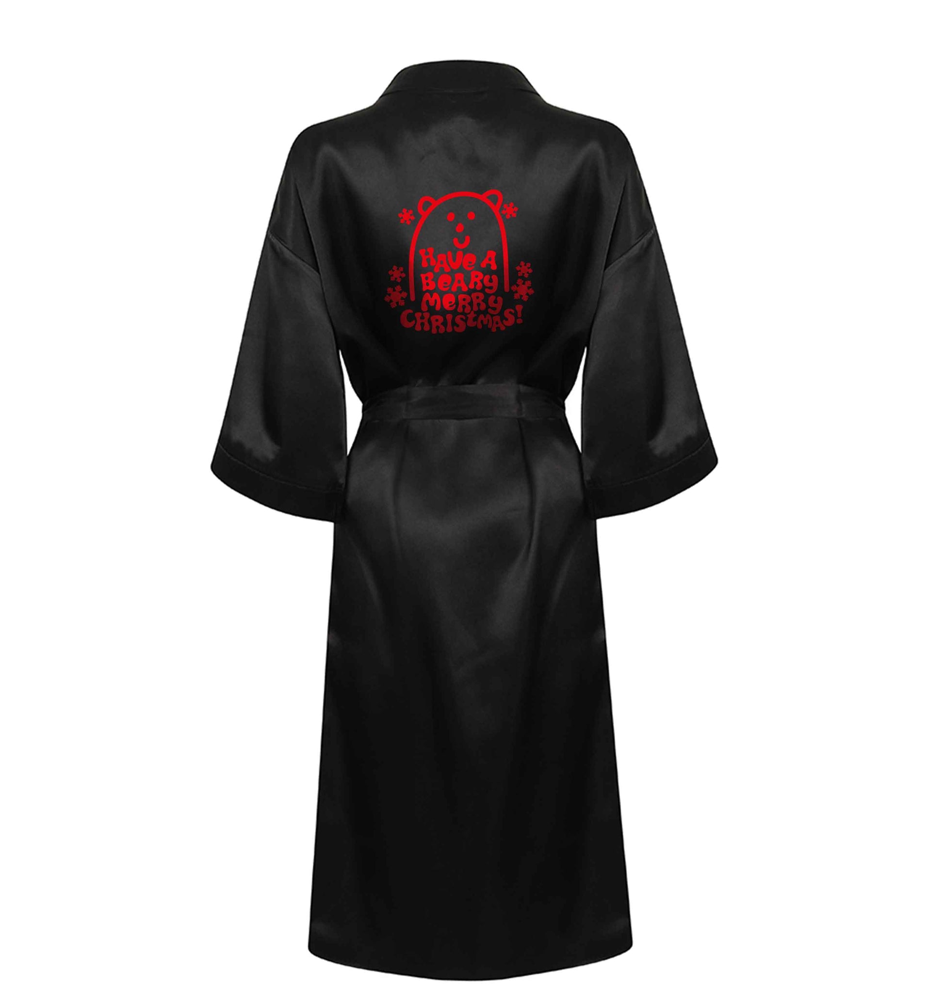Save The Polar Bears XL/XXL black ladies dressing gown size 16/18