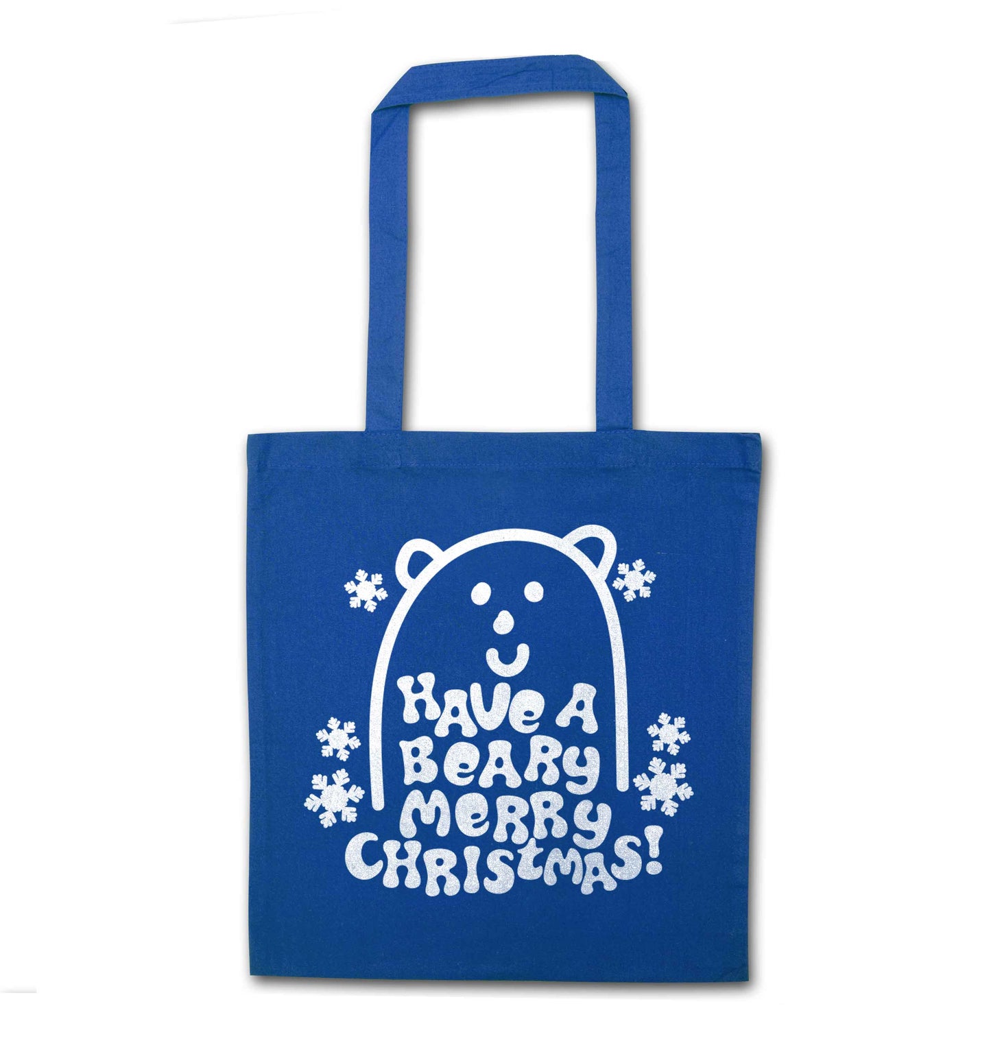 Save The Polar Bears blue tote bag
