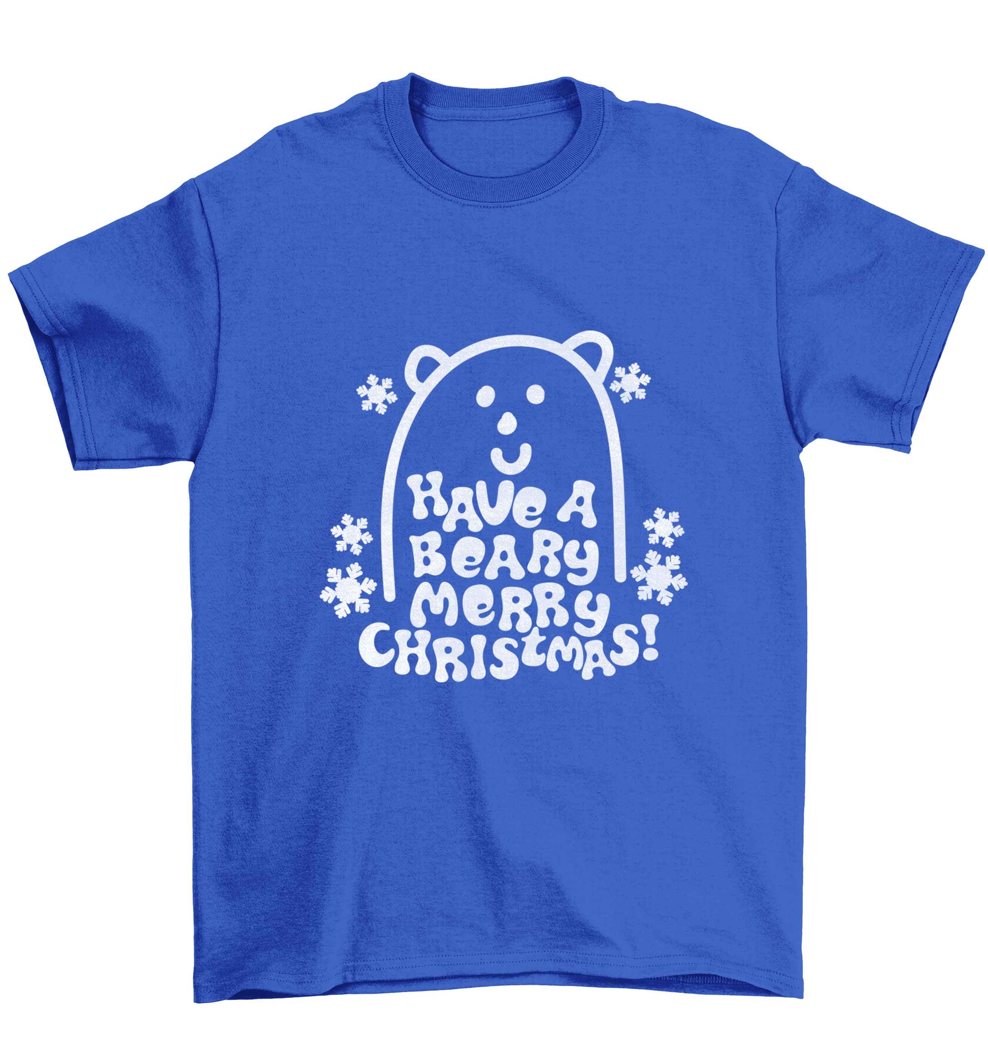 Save The Polar Bears Children's blue Tshirt 12-13 Years