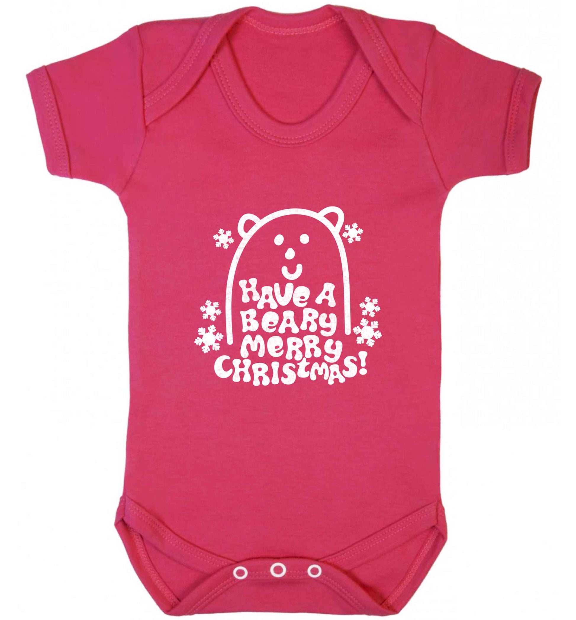 Save The Polar Bears baby vest dark pink 18-24 months