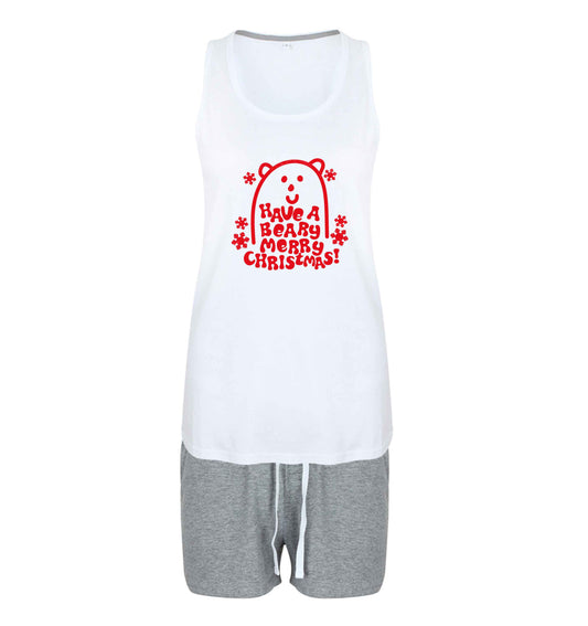 Save The Polar Bears size XL women's pyjama shorts set in pink 