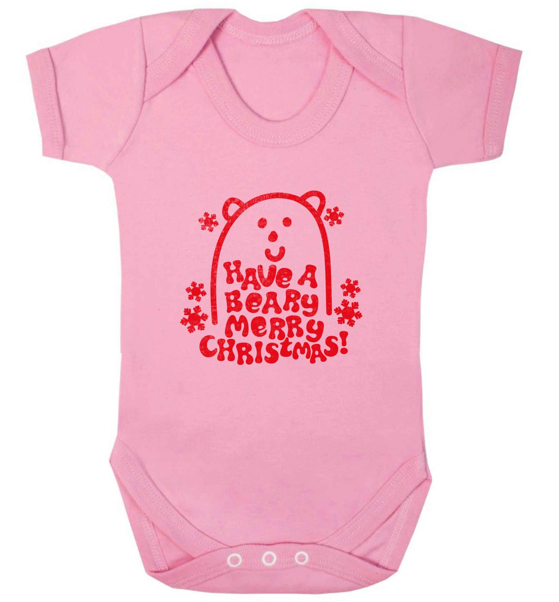 Save The Polar Bears baby vest pale pink 18-24 months