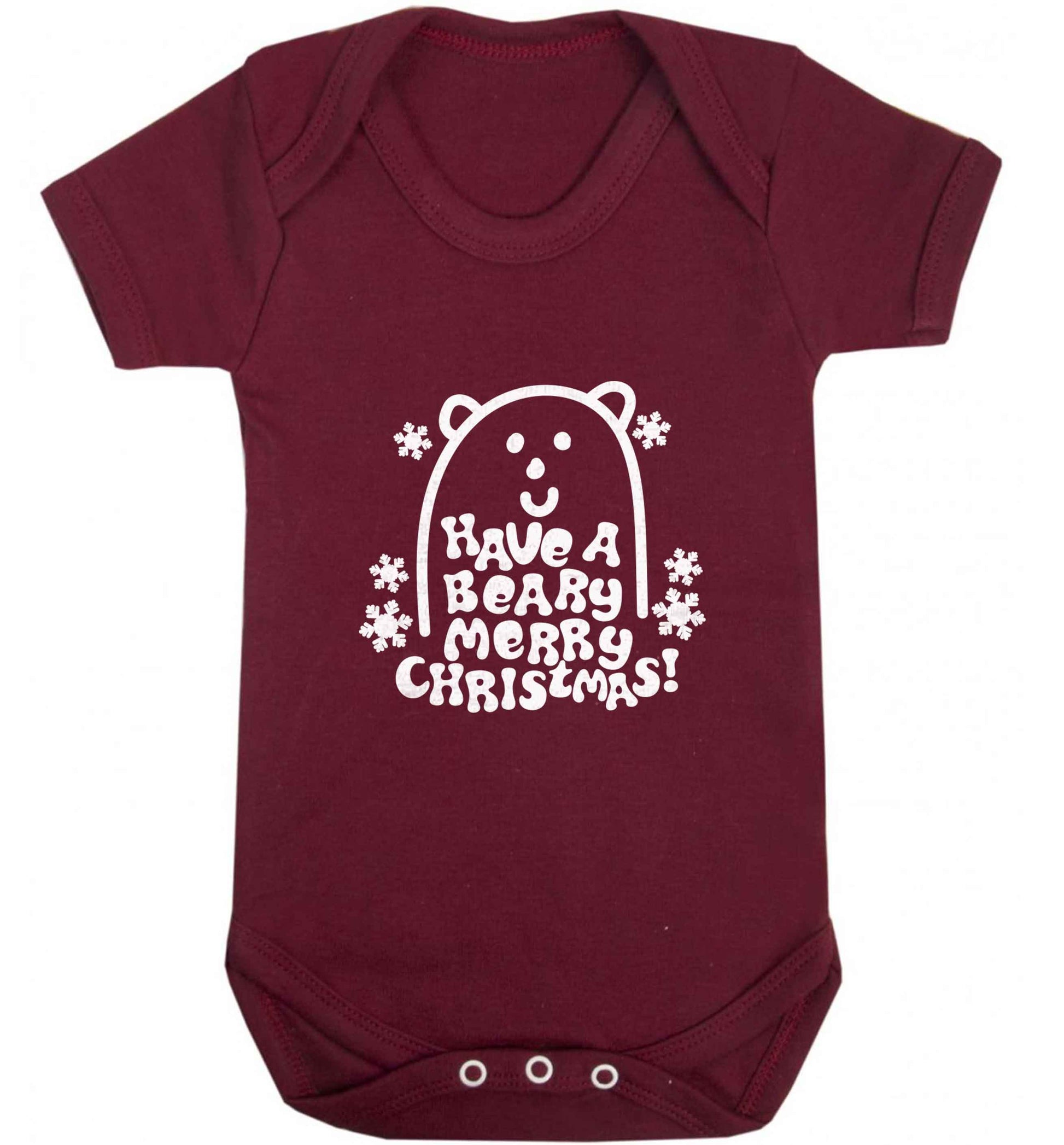 Save The Polar Bears baby vest maroon 18-24 months