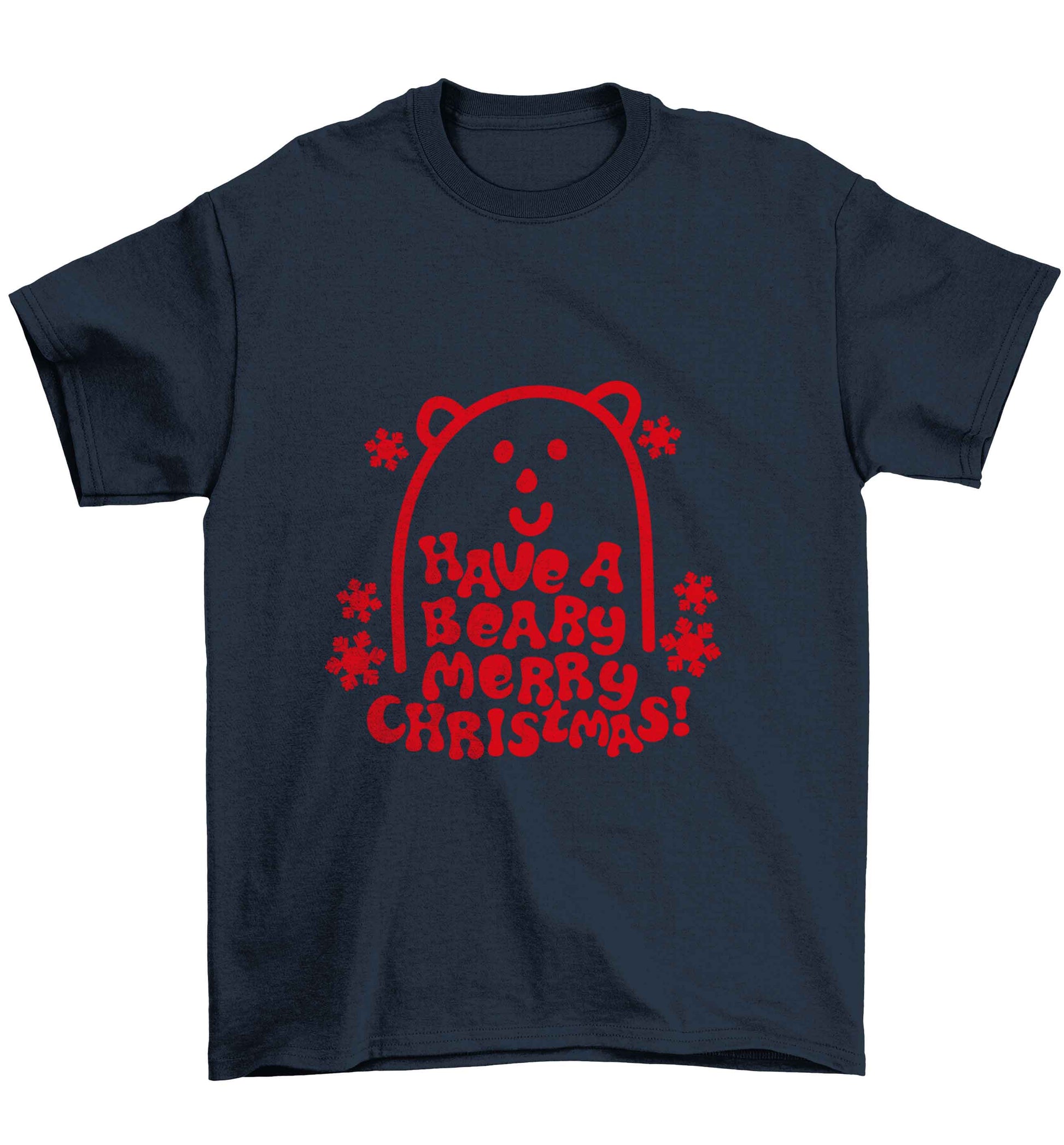Save The Polar Bears Children's navy Tshirt 12-13 Years