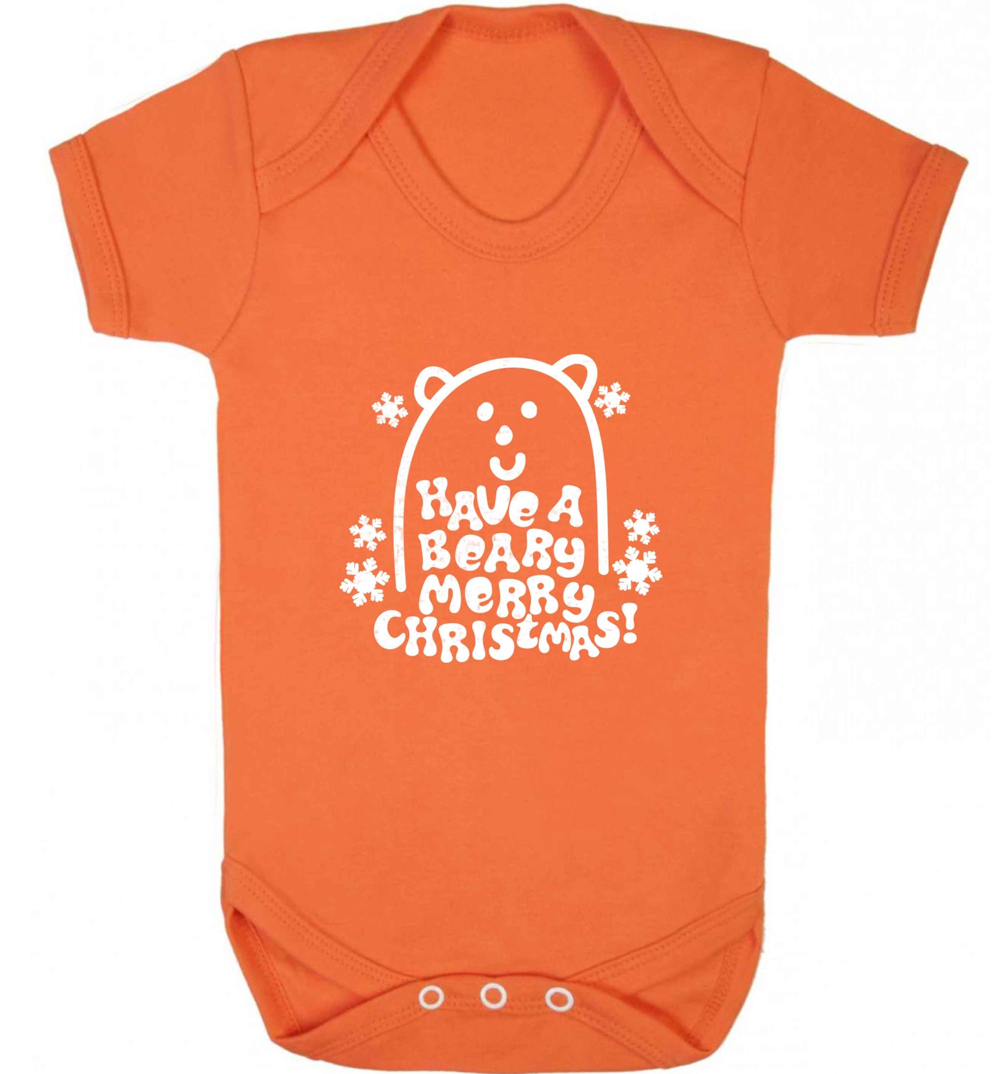 Save The Polar Bears baby vest orange 18-24 months