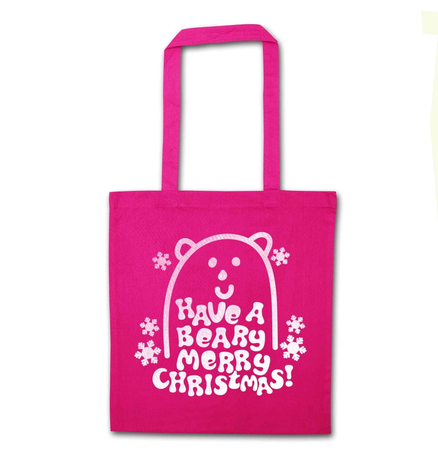 Save The Polar Bears pink tote bag