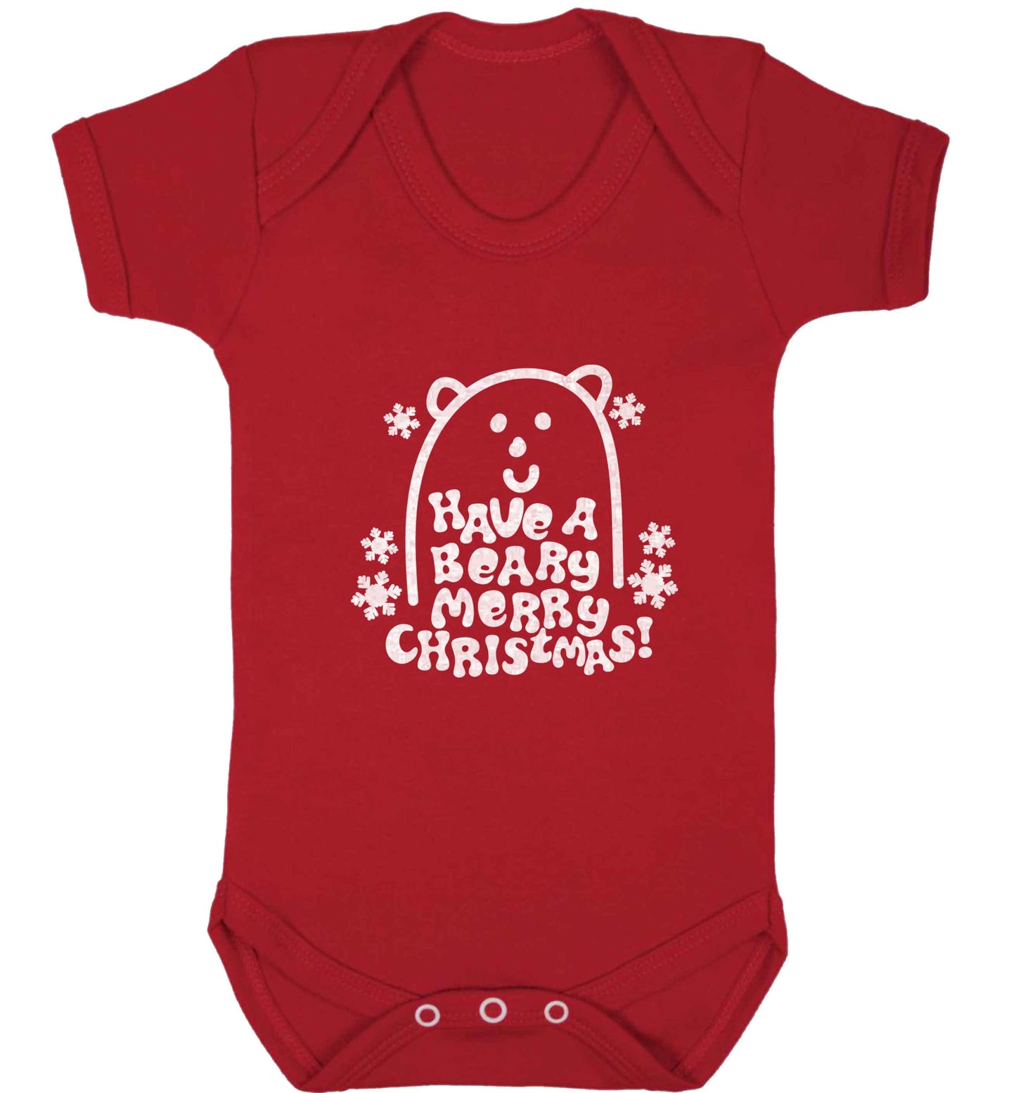 Save The Polar Bears baby vest red 18-24 months