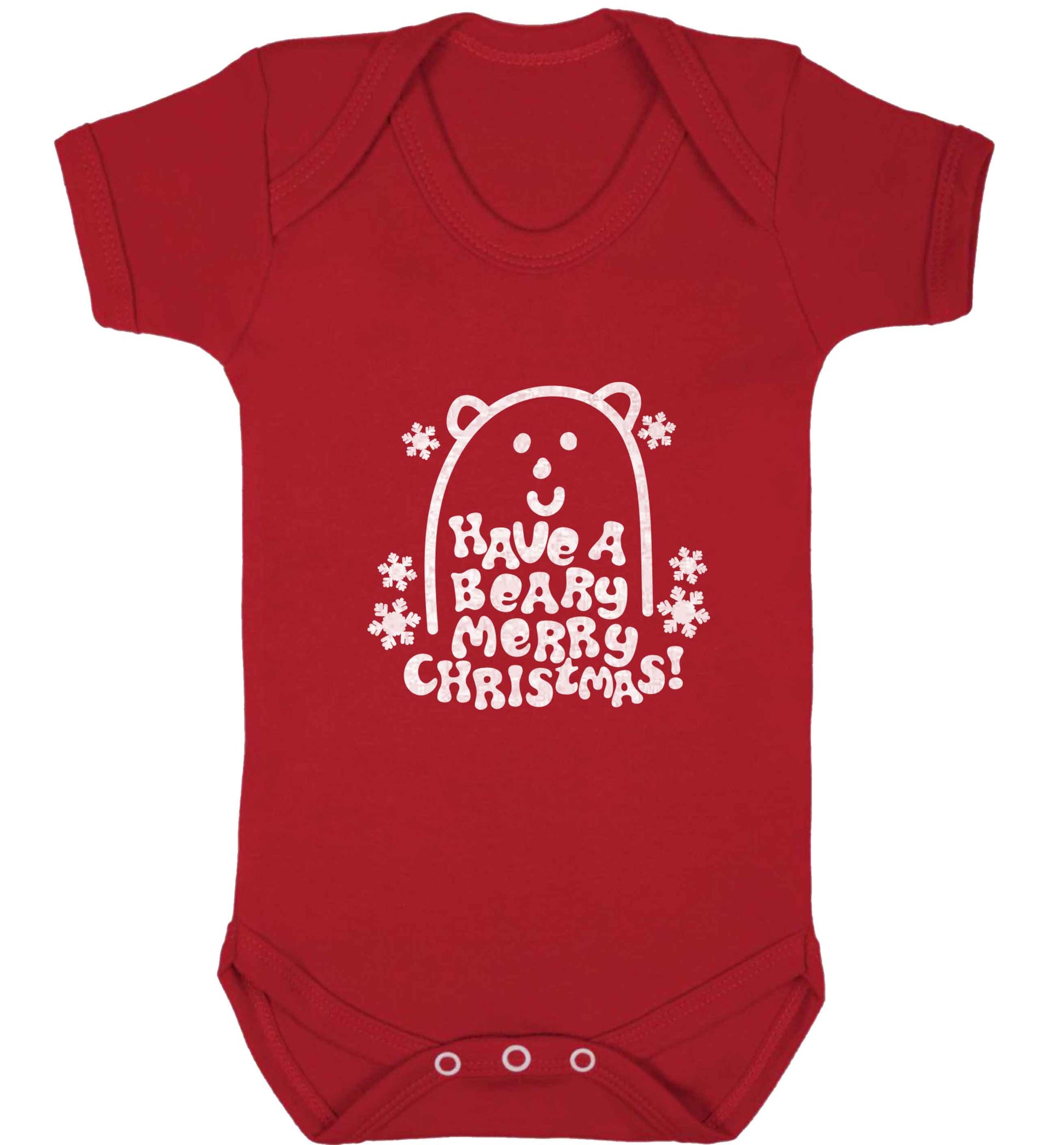 Save The Polar Bears baby vest red 18-24 months