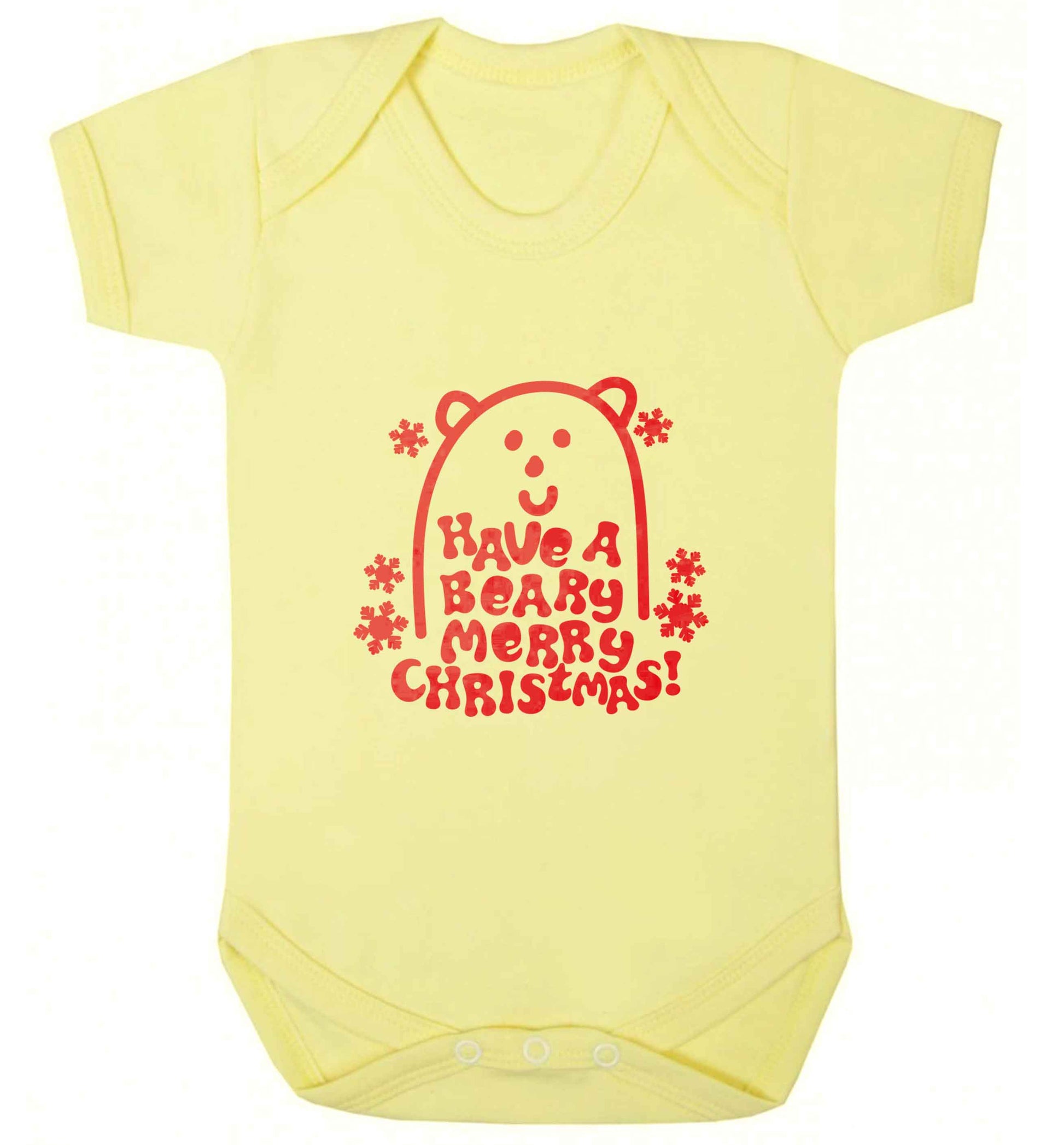 Save The Polar Bears baby vest pale yellow 18-24 months