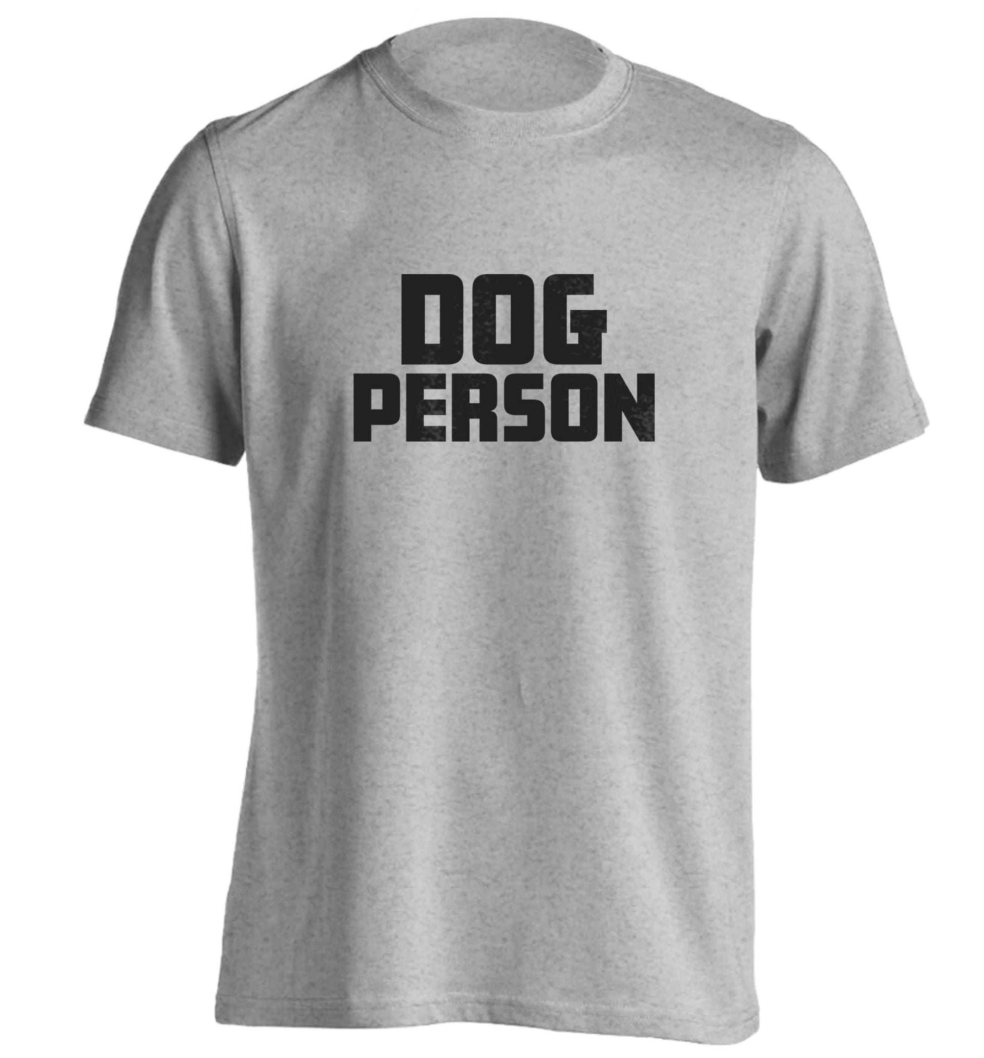 Dog Person Kit adults unisex grey Tshirt 2XL