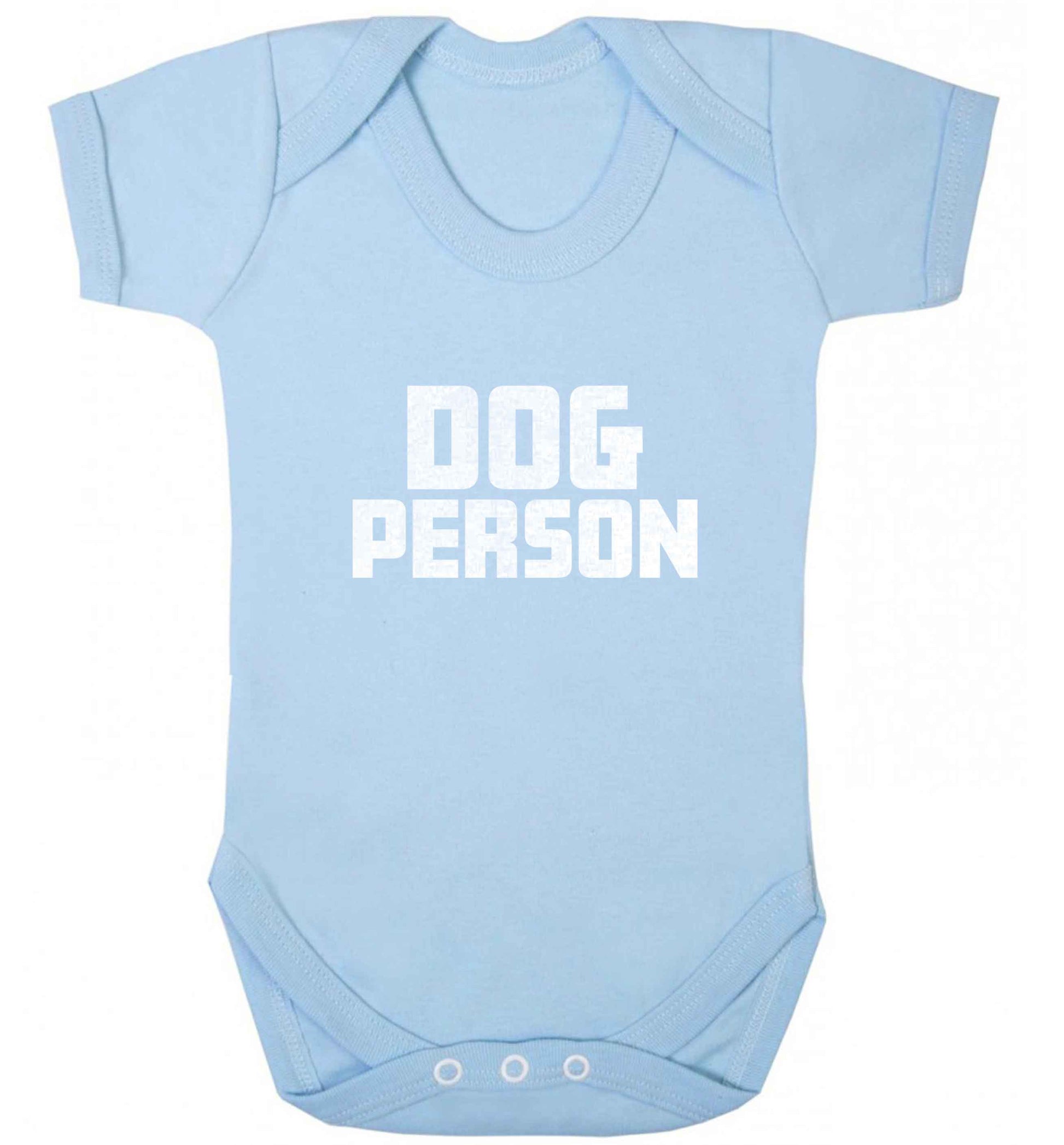 Dog Person Kit baby vest pale blue 18-24 months