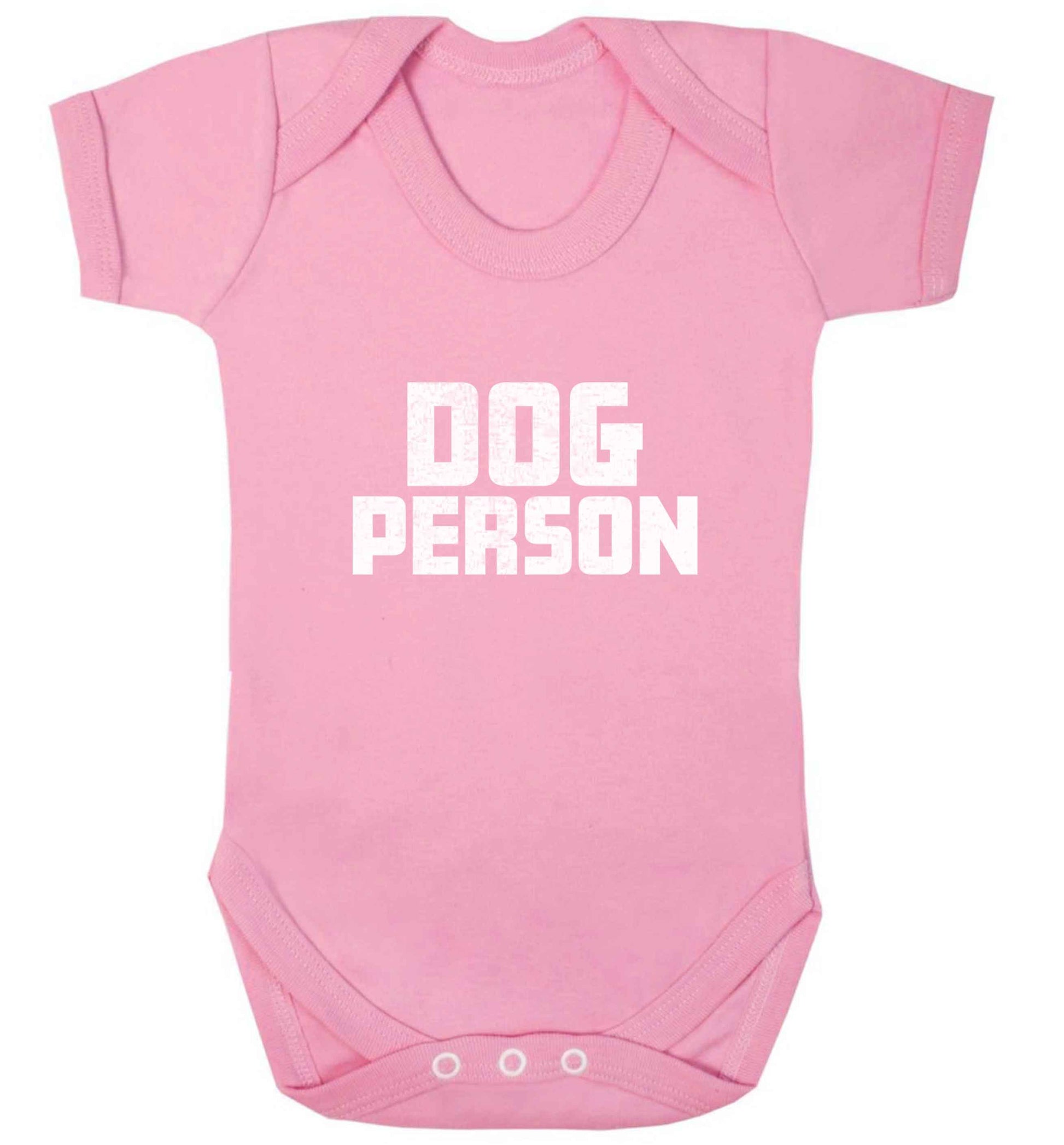 Dog Person Kit baby vest pale pink 18-24 months