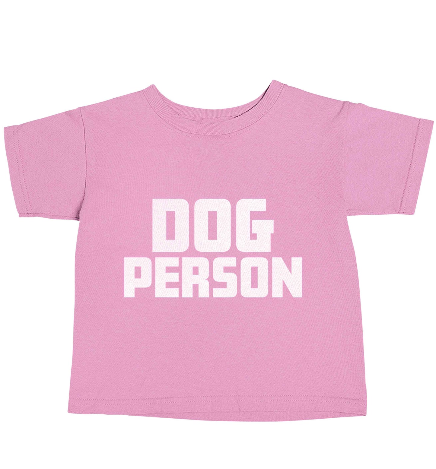 Dog Person Kit light pink baby toddler Tshirt 2 Years