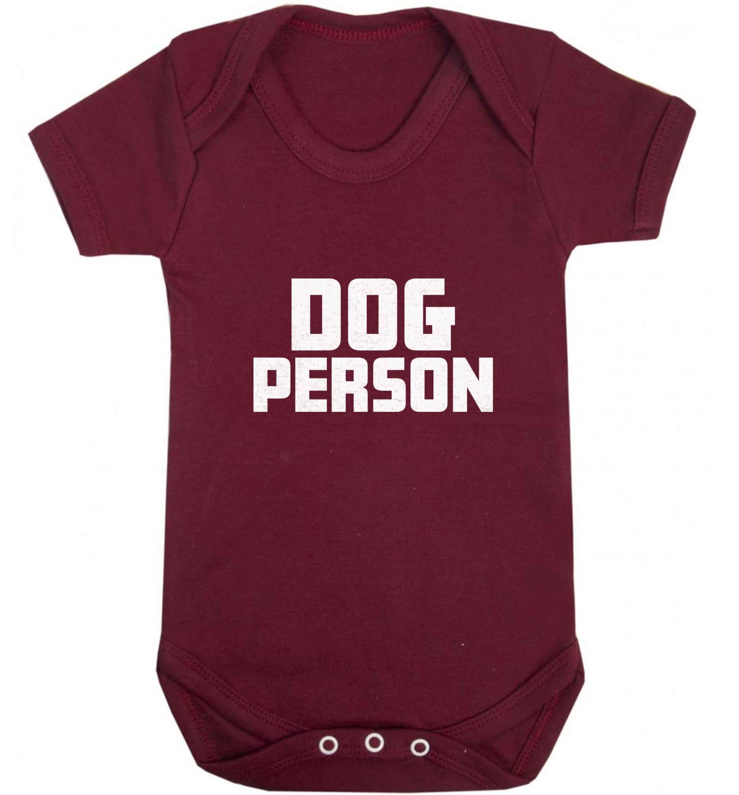 Dog Person Kit baby vest maroon 18-24 months