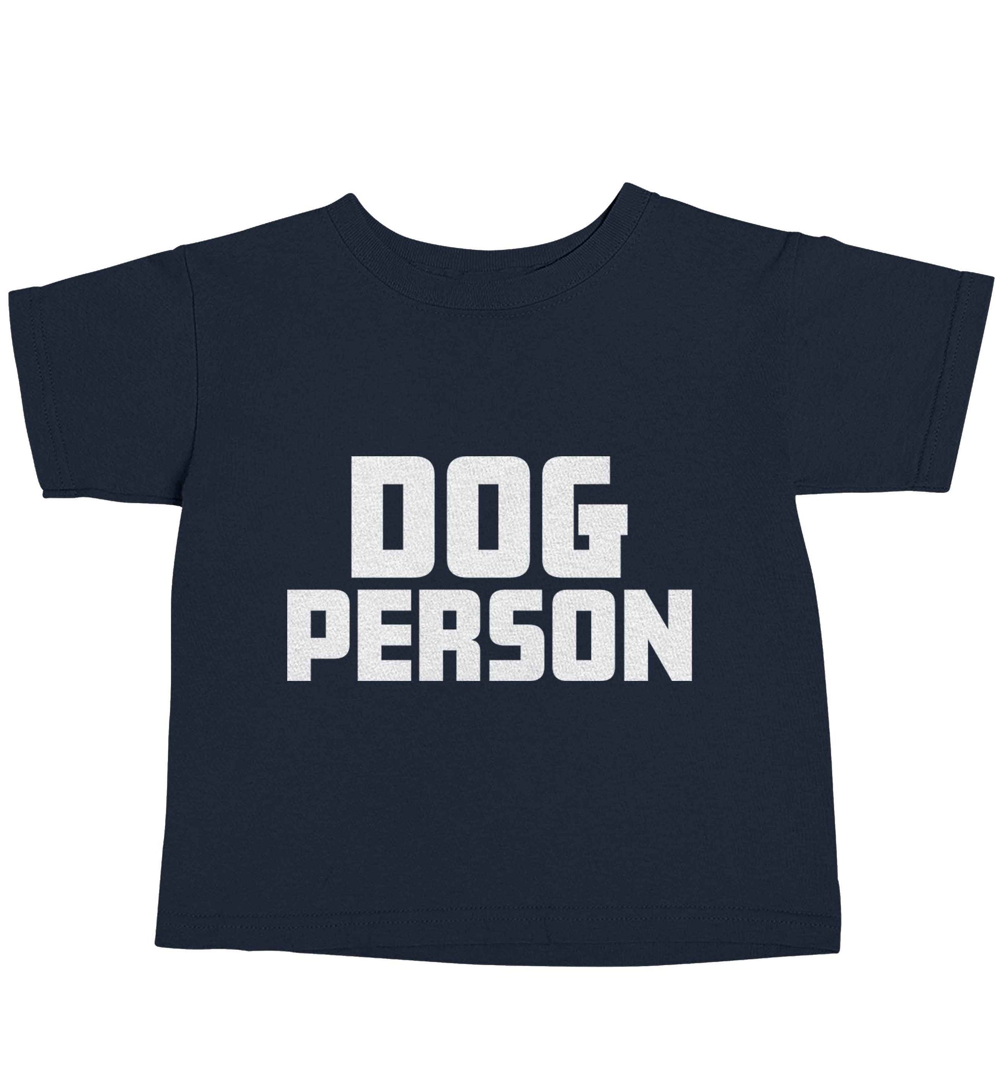 Dog Person Kit navy baby toddler Tshirt 2 Years