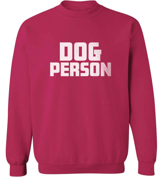 Dog Person Kit adult's unisex pink sweater 2XL