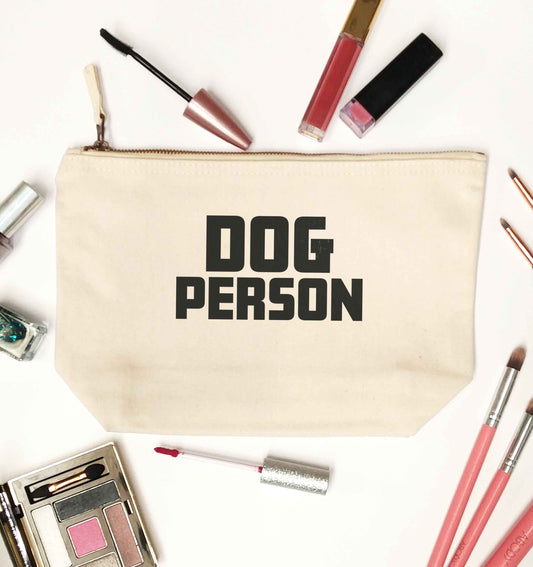 Dog Person Kit natural makeup bag