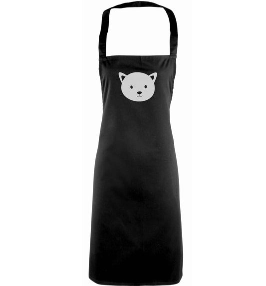 Cat face only Kit adults black apron