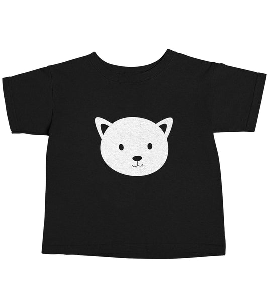 Cat face only Kit Black baby toddler Tshirt 2 years