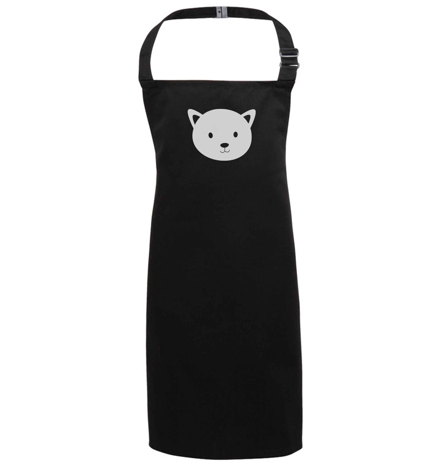 Cat face only Kit black apron 7-10 years