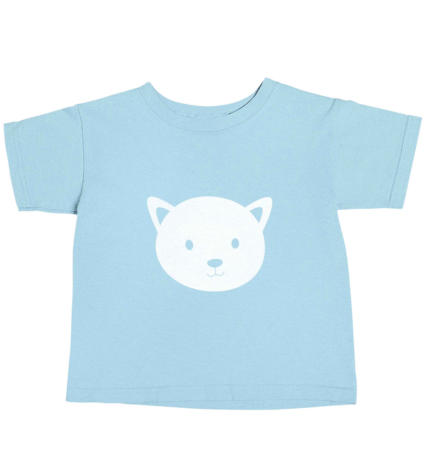 Cat face only Kit light blue baby toddler Tshirt 2 Years