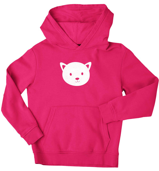 Cat face only Kit children's pink hoodie 12-13 Years