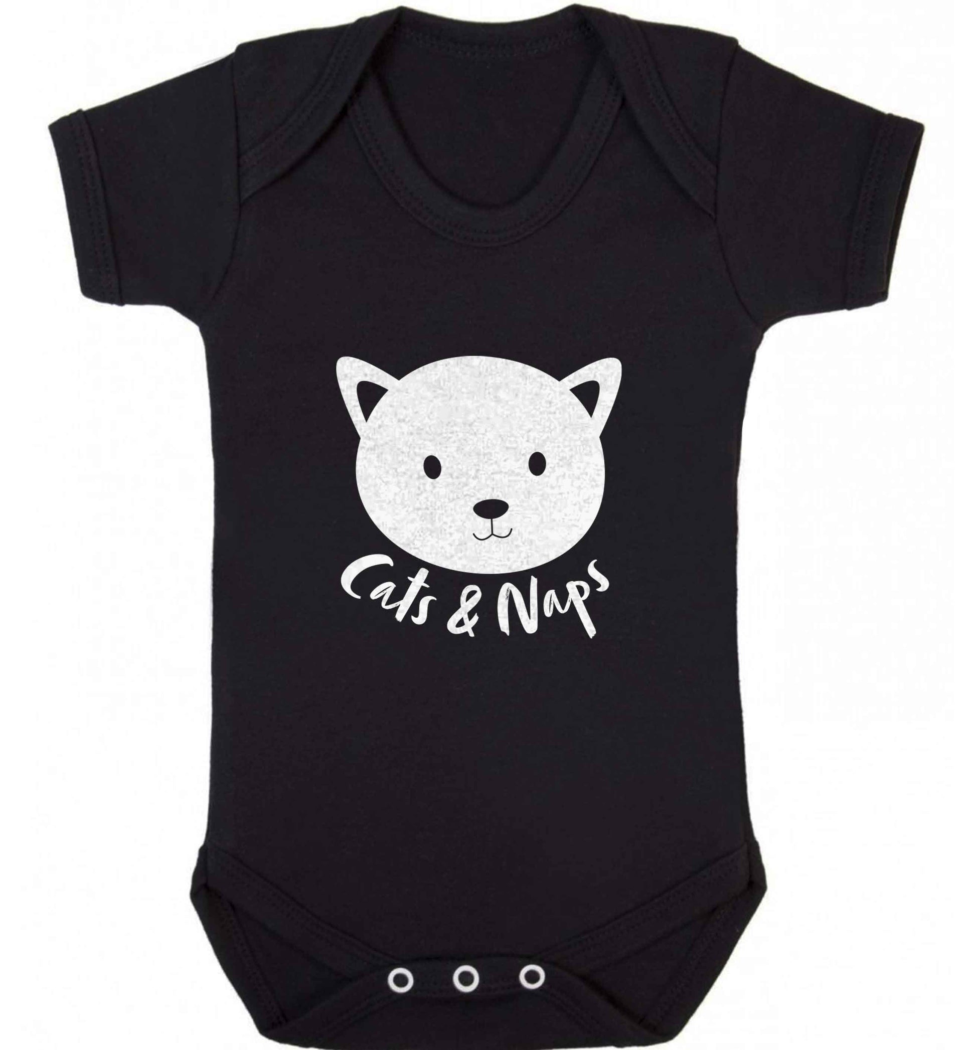 Cats and naps Kit baby vest black 18-24 months