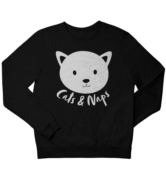 Cats and naps Kit children's black sweater 12-13 Years