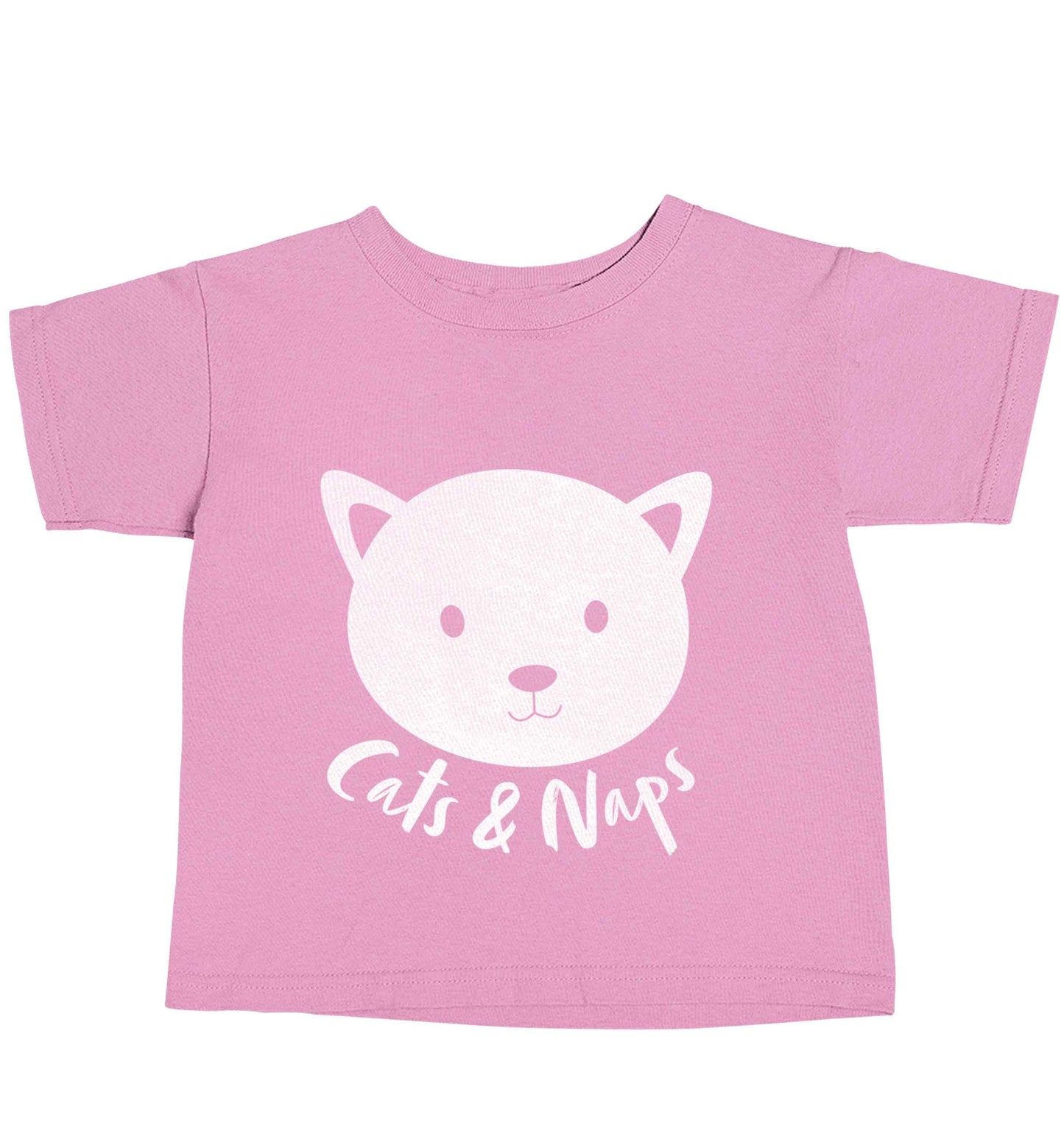 Cats and naps Kit light pink baby toddler Tshirt 2 Years