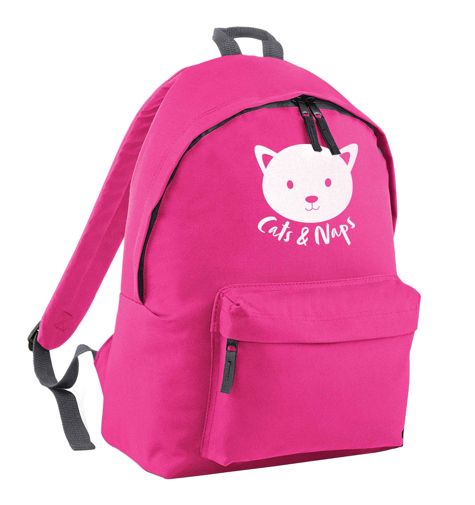 Cats and naps Kit pink children's backpack