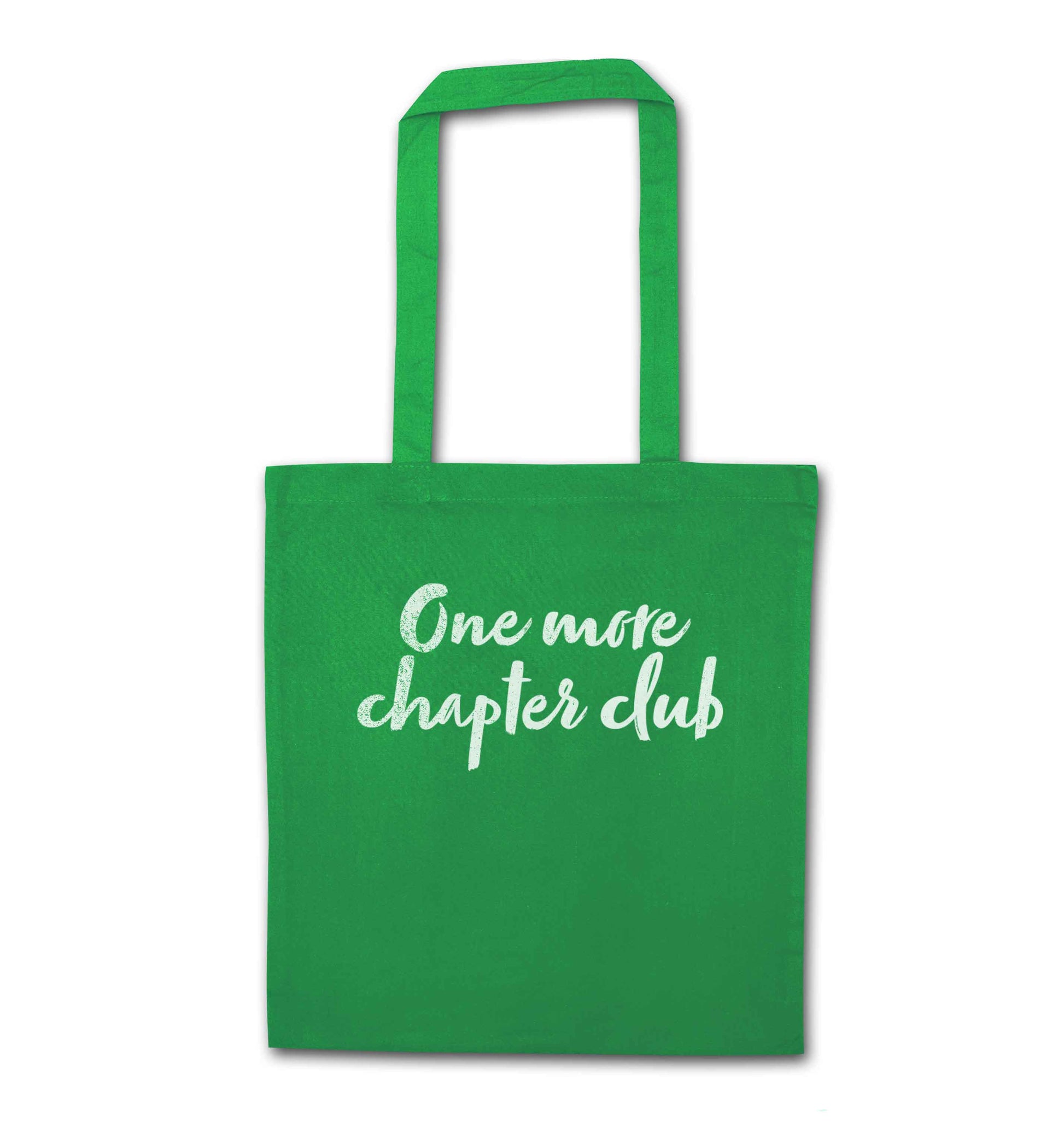 One more chapter club Kit green tote bag