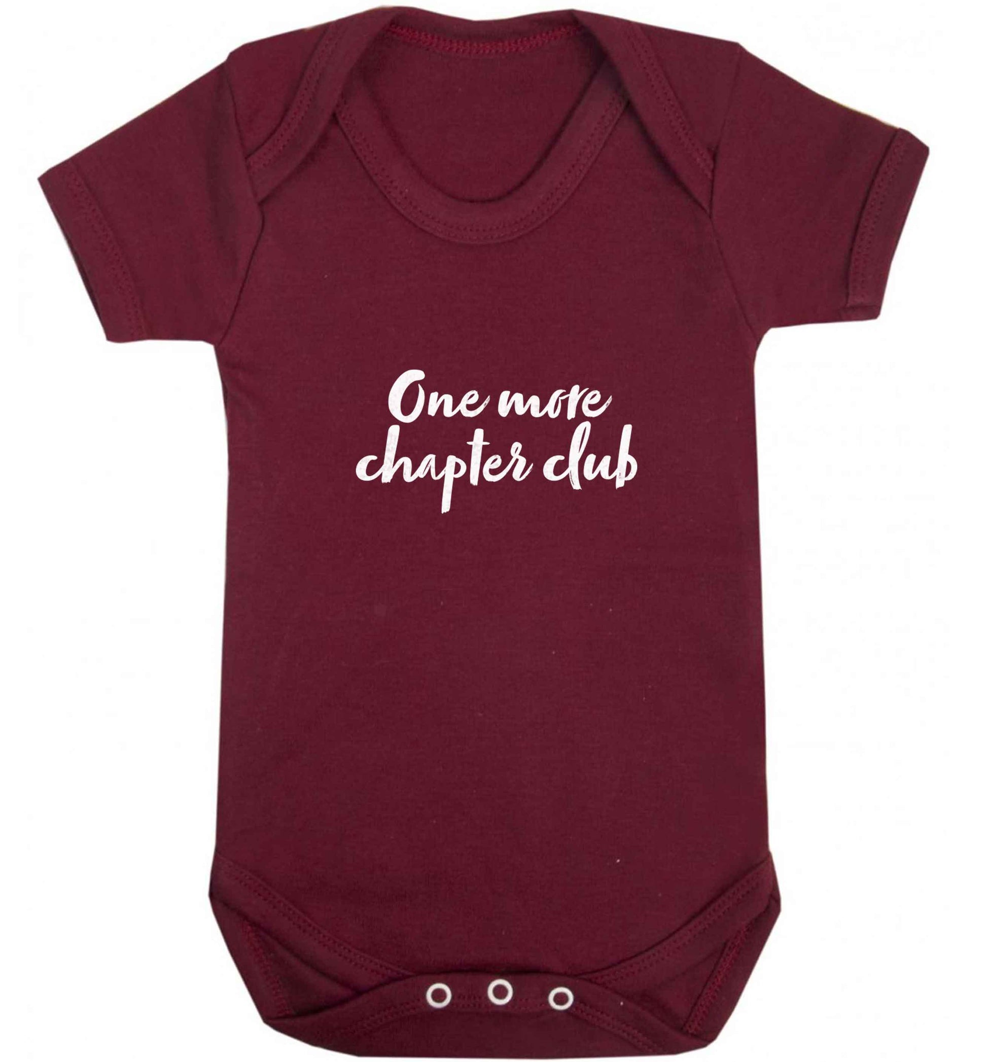 One more chapter club Kit baby vest maroon 18-24 months