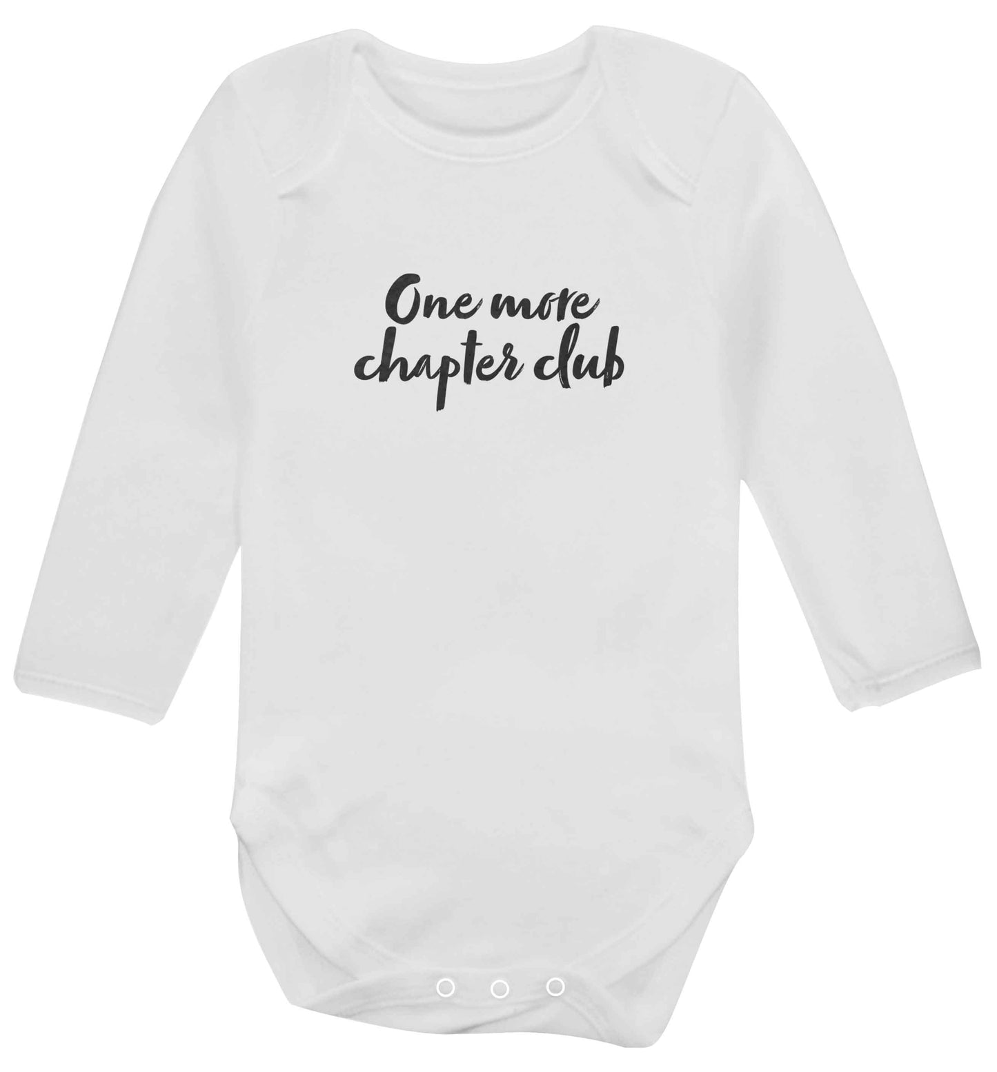 One more chapter club Kit baby vest long sleeved white 6-12 months