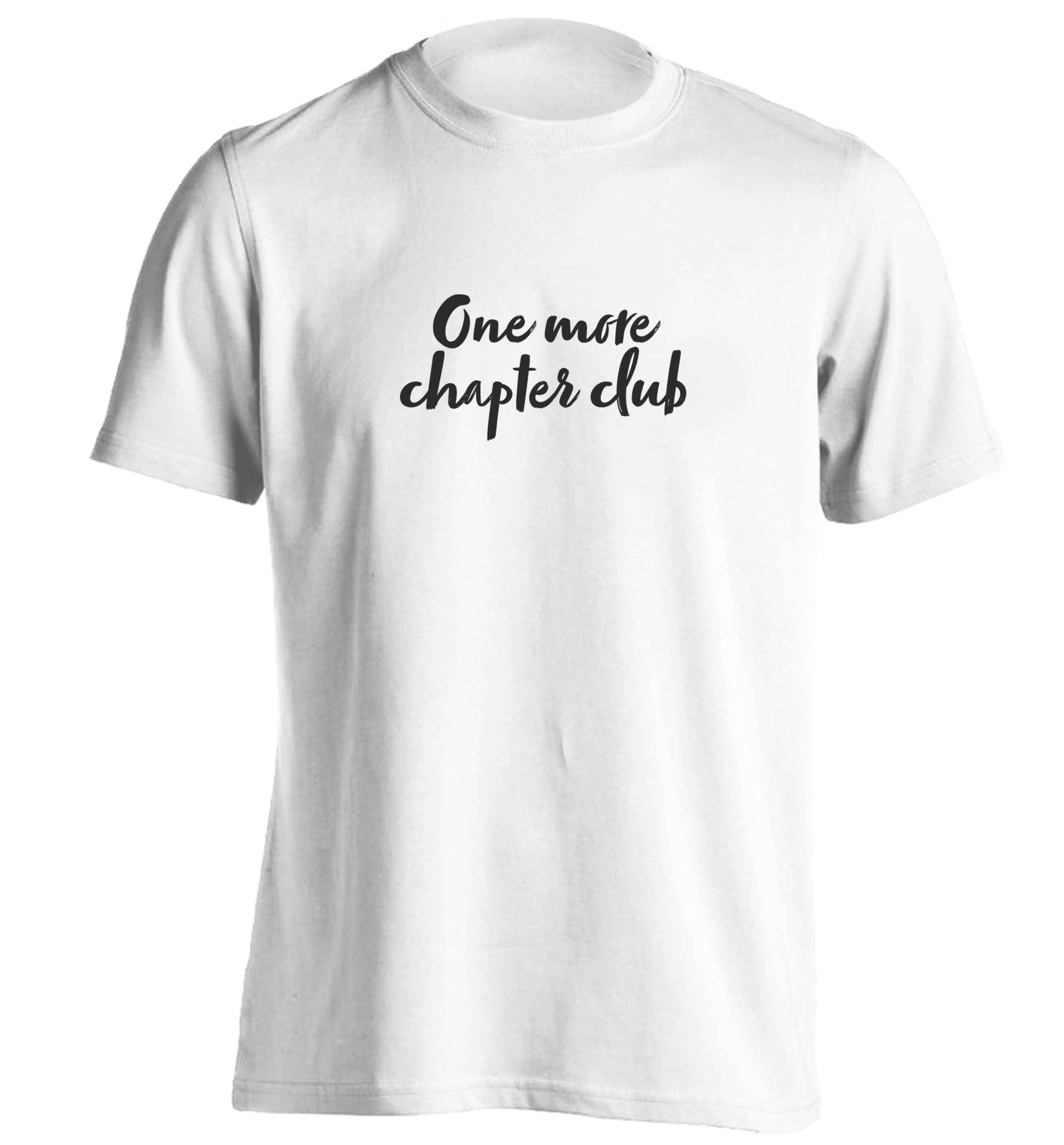 One more chapter club Kit adults unisex white Tshirt 2XL