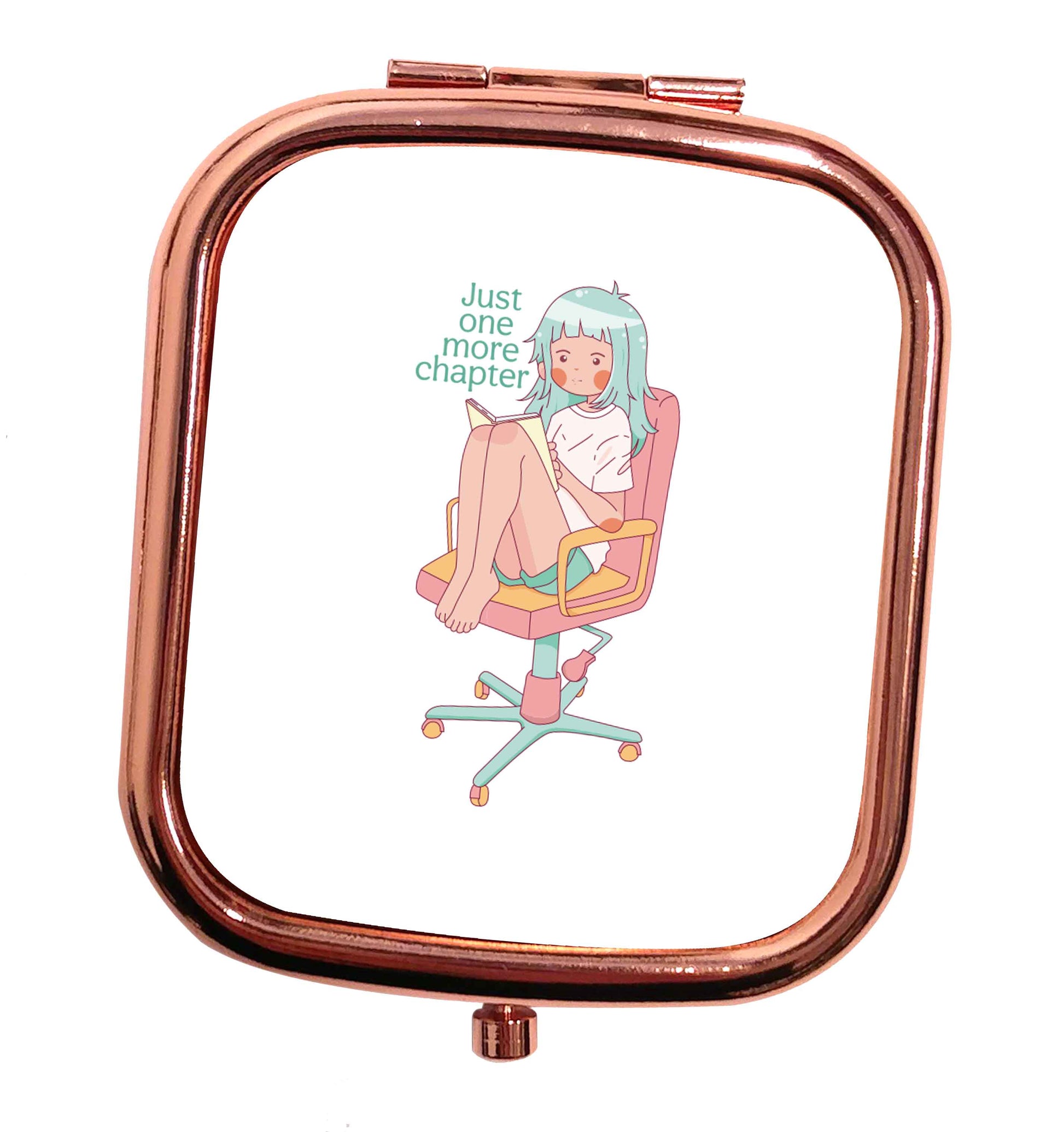 Just One More Chapter Kit rose gold square pocket mirror
