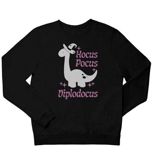 Hocus pocus diplodocus Kit children's black sweater 12-13 Years