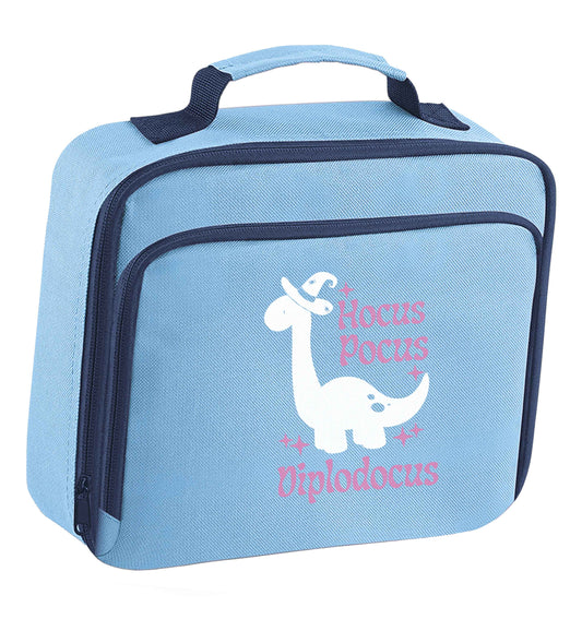 Hocus pocus diplodocus Kit insulated blue lunch bag cooler