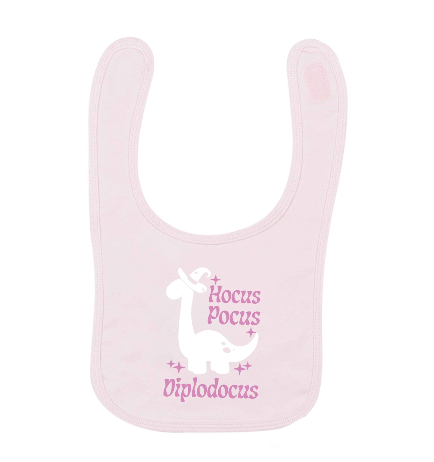 Hocus pocus diplodocus Kit pale pink baby bib
