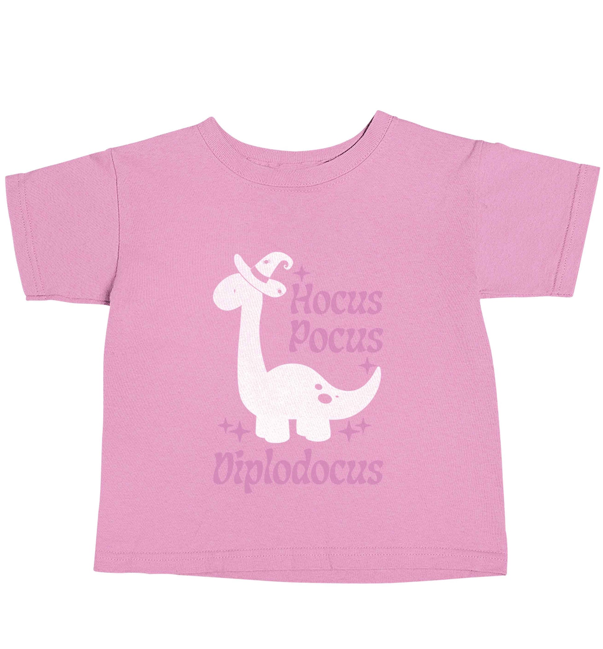 Hocus pocus diplodocus Kit light pink baby toddler Tshirt 2 Years