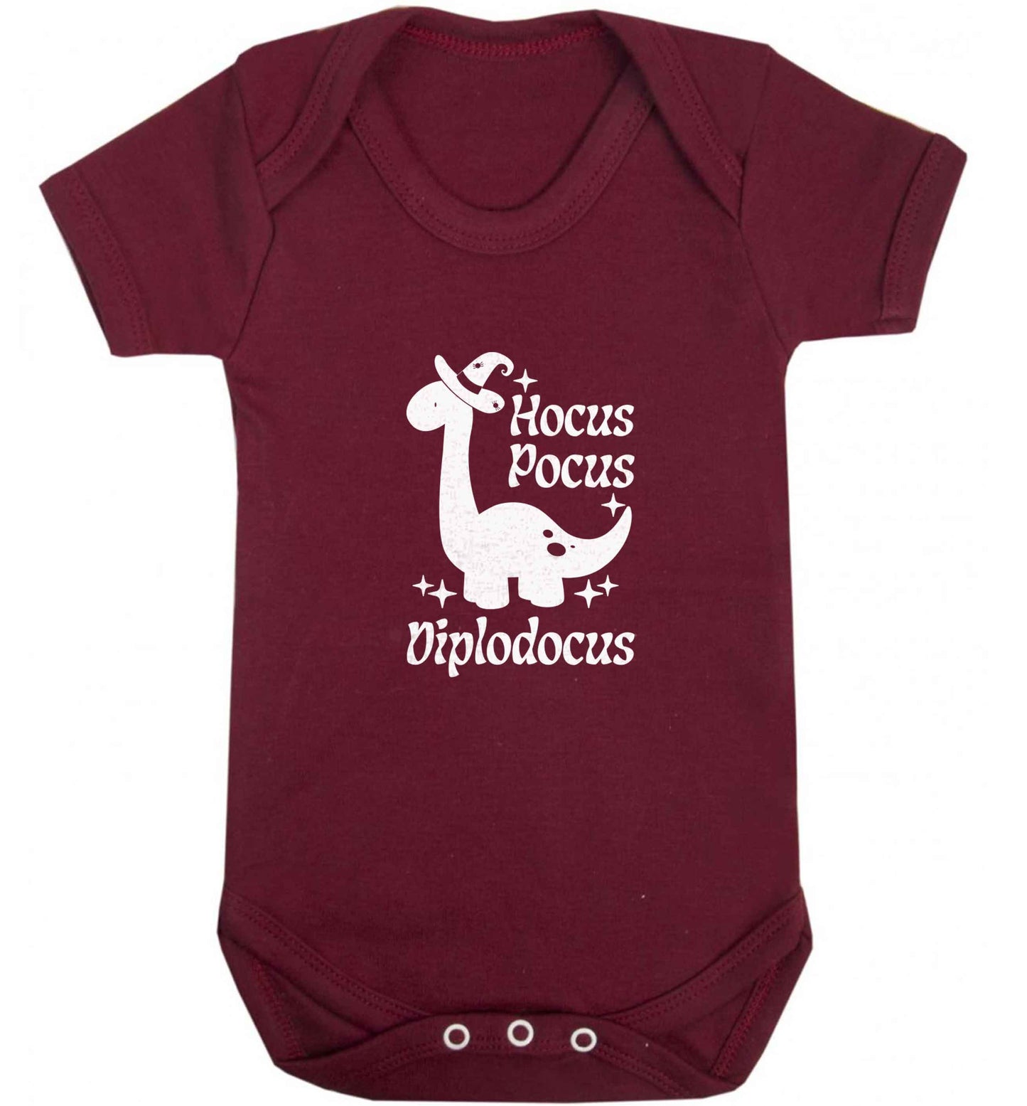 Hocus pocus diplodocus Kit baby vest maroon 18-24 months