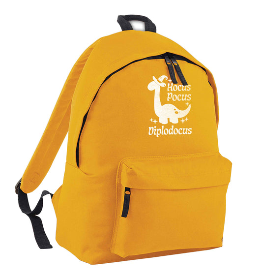 Hocus pocus diplodocus Kit mustard adults backpack