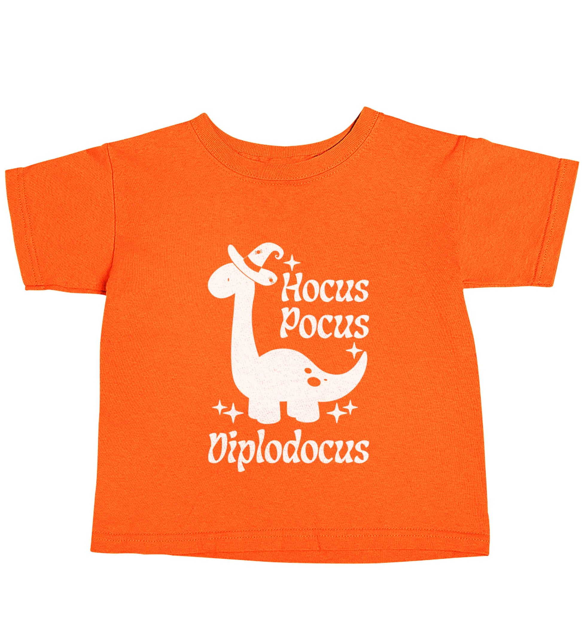 Hocus pocus diplodocus Kit orange baby toddler Tshirt 2 Years