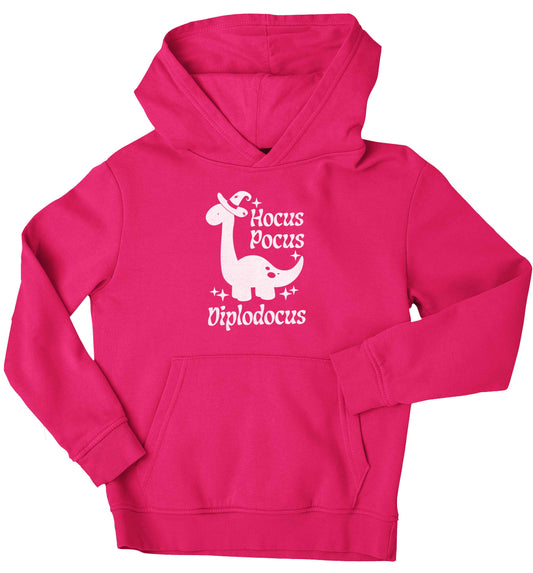 Hocus pocus diplodocus Kit children's pink hoodie 12-13 Years