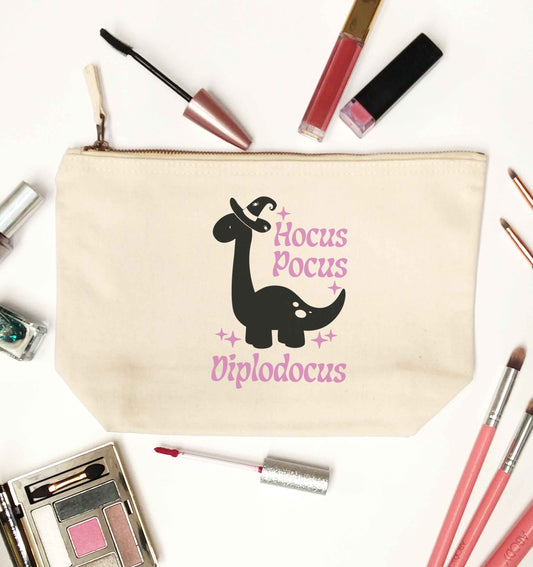 Hocus pocus diplodocus Kit natural makeup bag