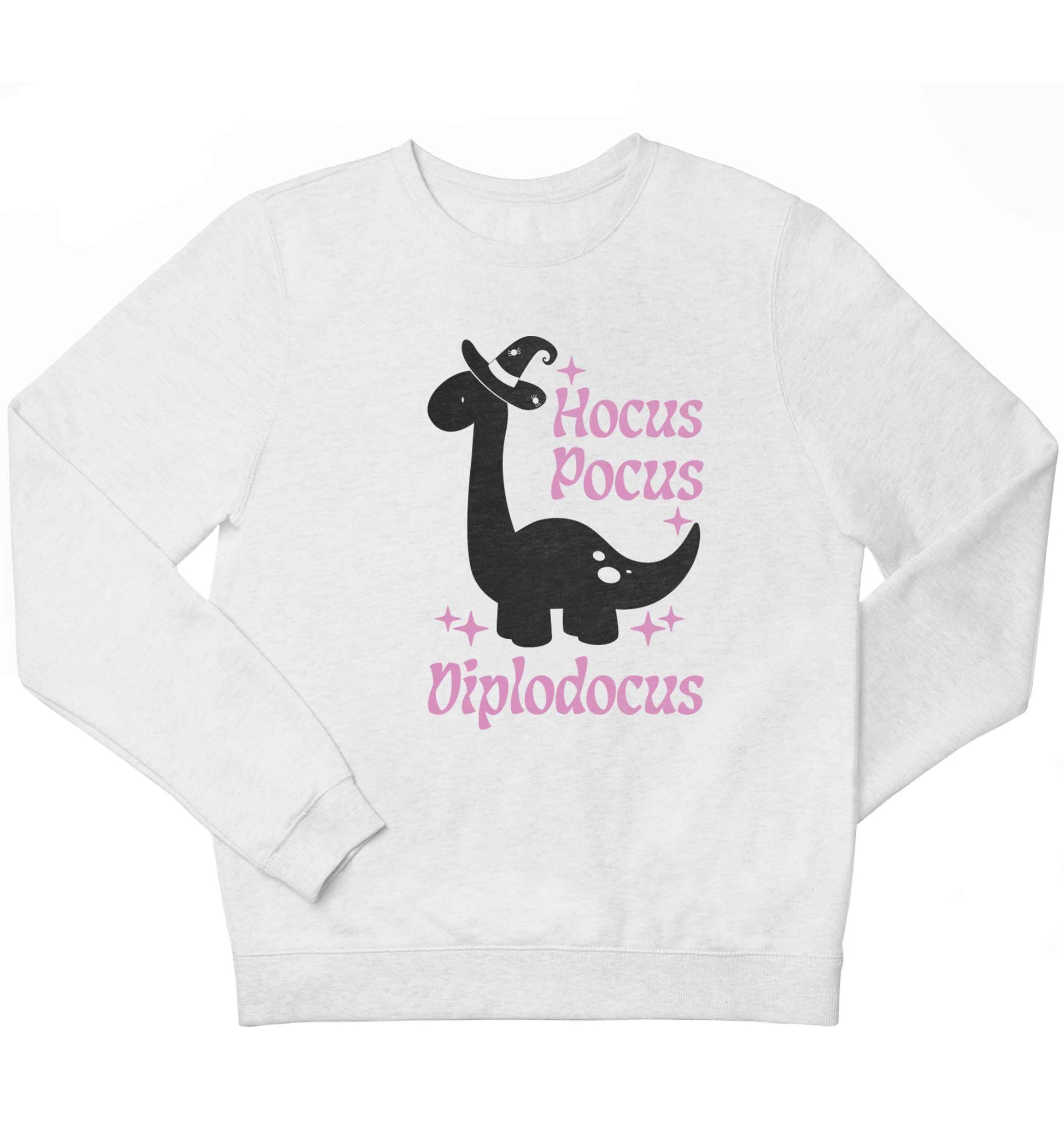 Hocus pocus diplodocus Kit children's white sweater 12-13 Years