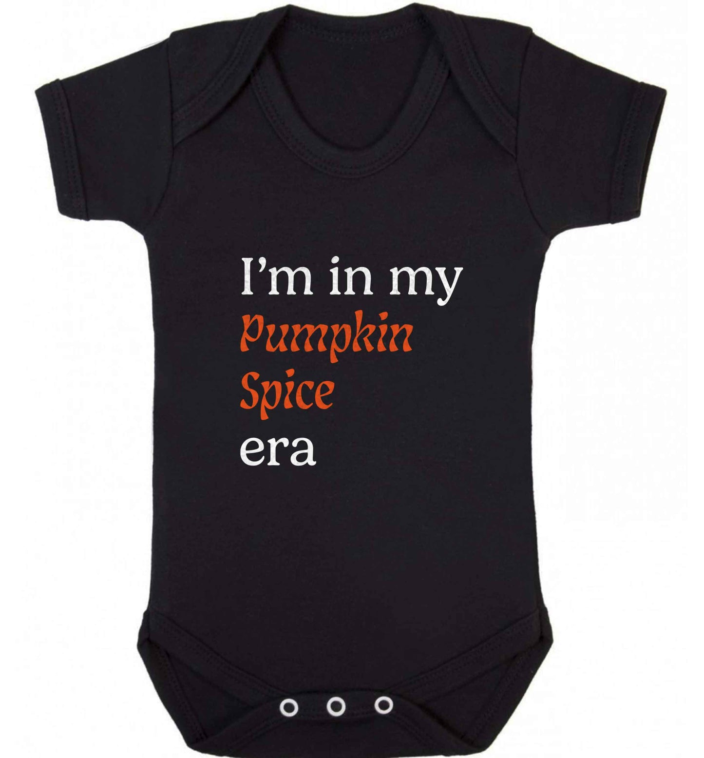 I'm in my pumpkin spice era Kit baby vest black 18-24 months