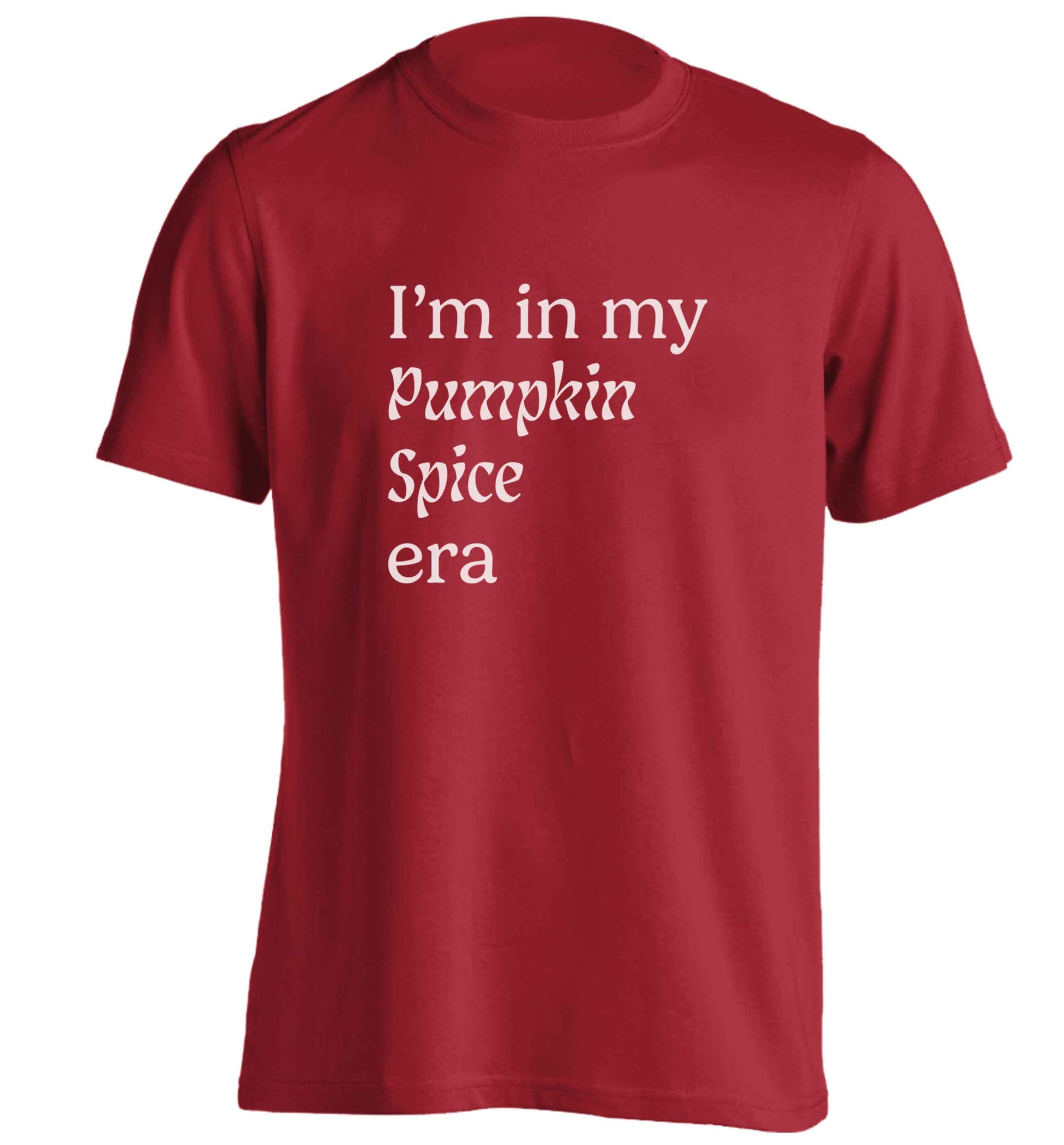I'm in my pumpkin spice era Kit adults unisex red Tshirt 2XL