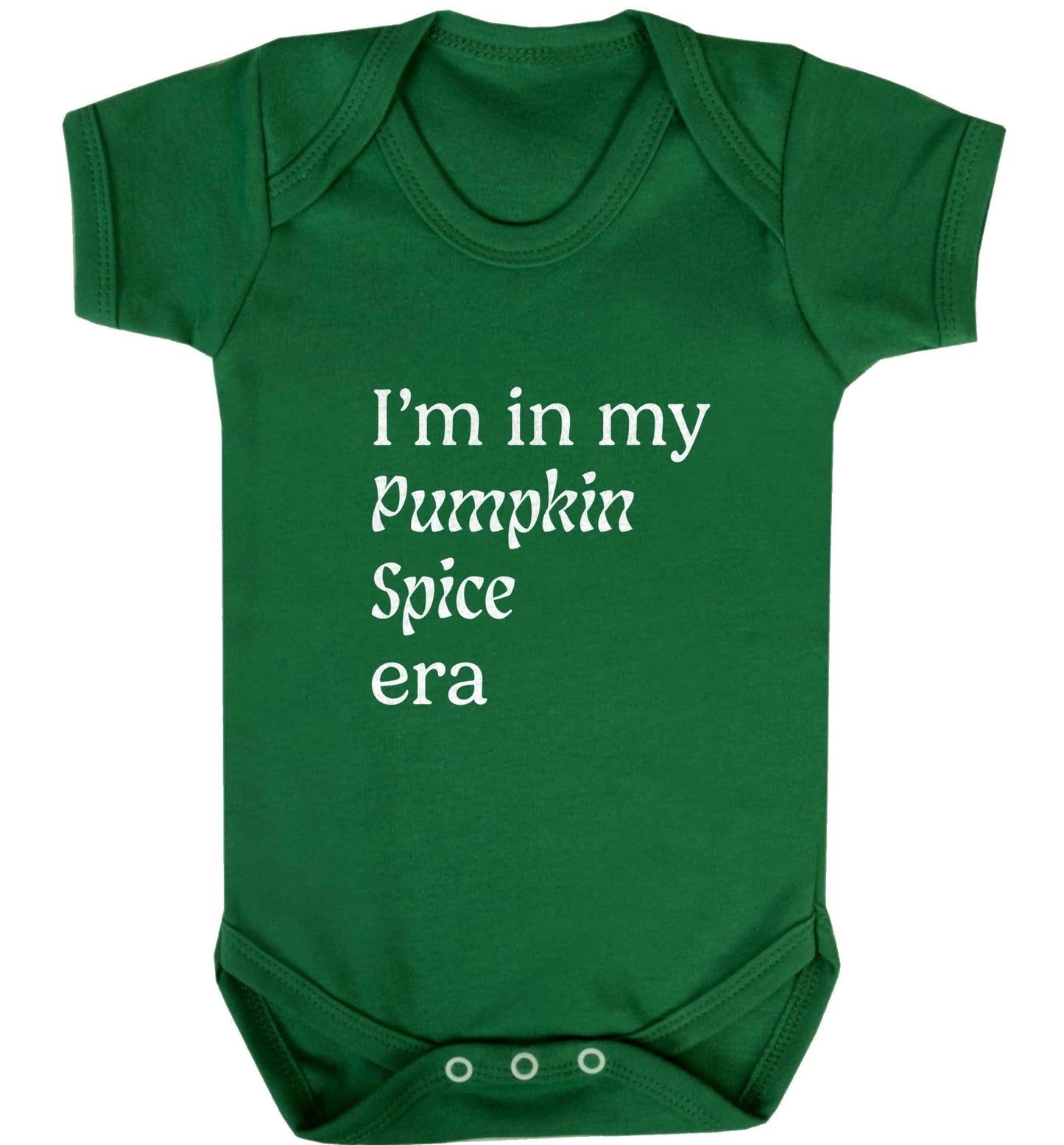I'm in my pumpkin spice era Kit baby vest green 18-24 months