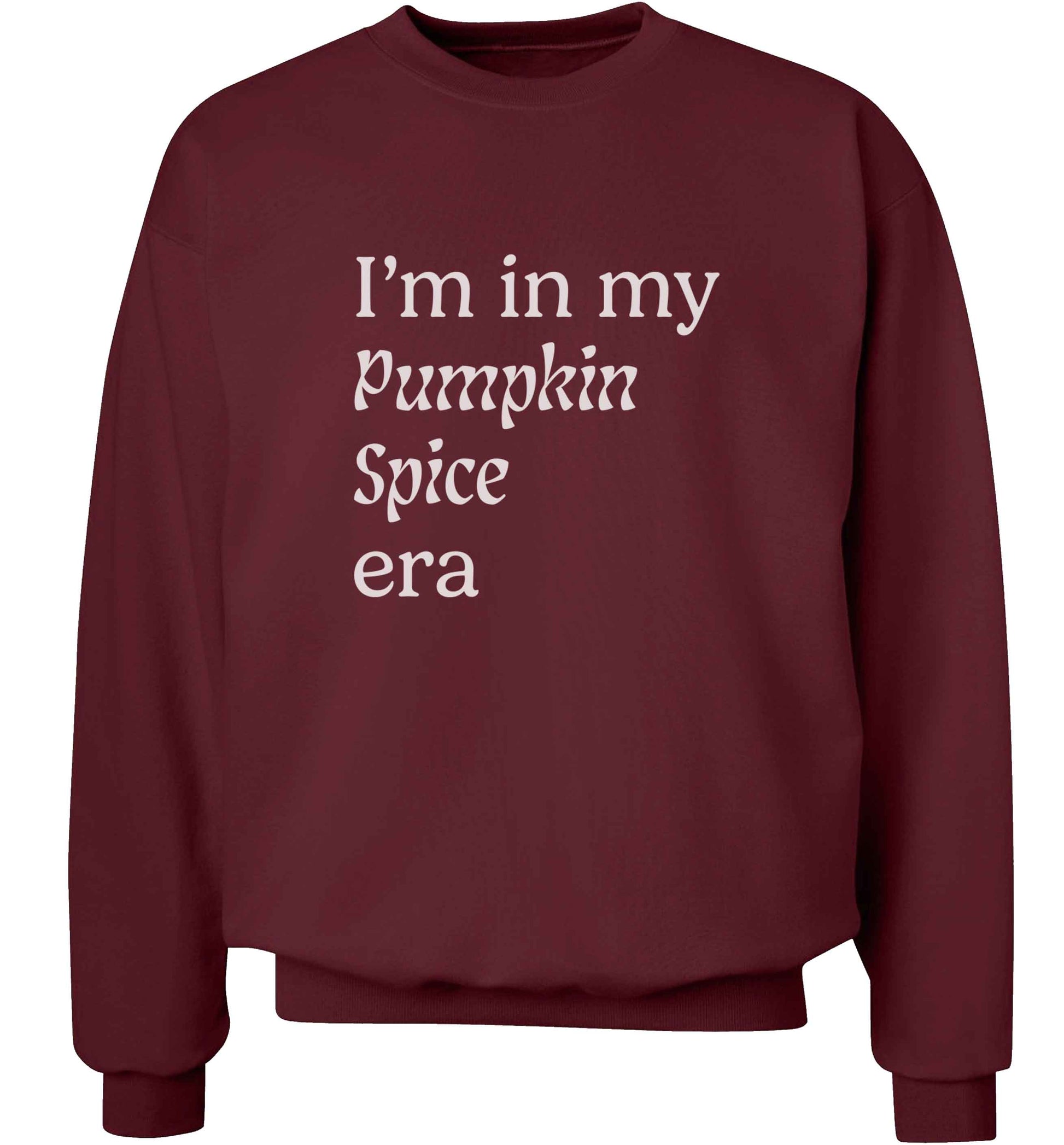 I'm in my pumpkin spice era Kit adult's unisex maroon sweater 2XL