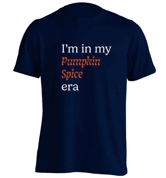 I'm in my pumpkin spice era Kit adults unisex navy Tshirt 2XL
